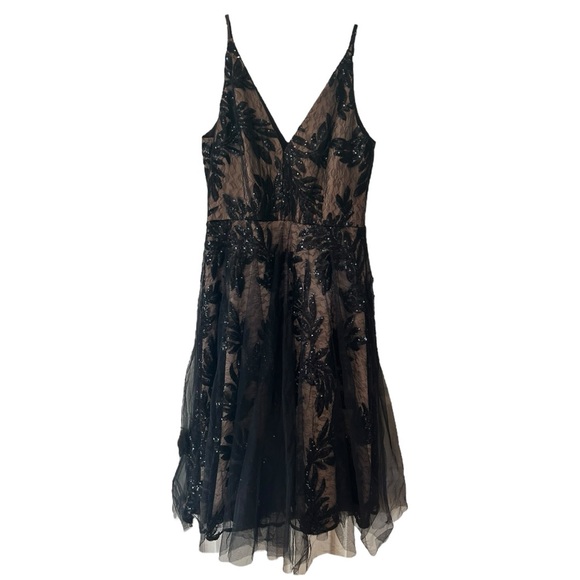 Dress the population Courtney Dress in Black/ Nude Size Size XXL #1861 - Picture 4 of 5